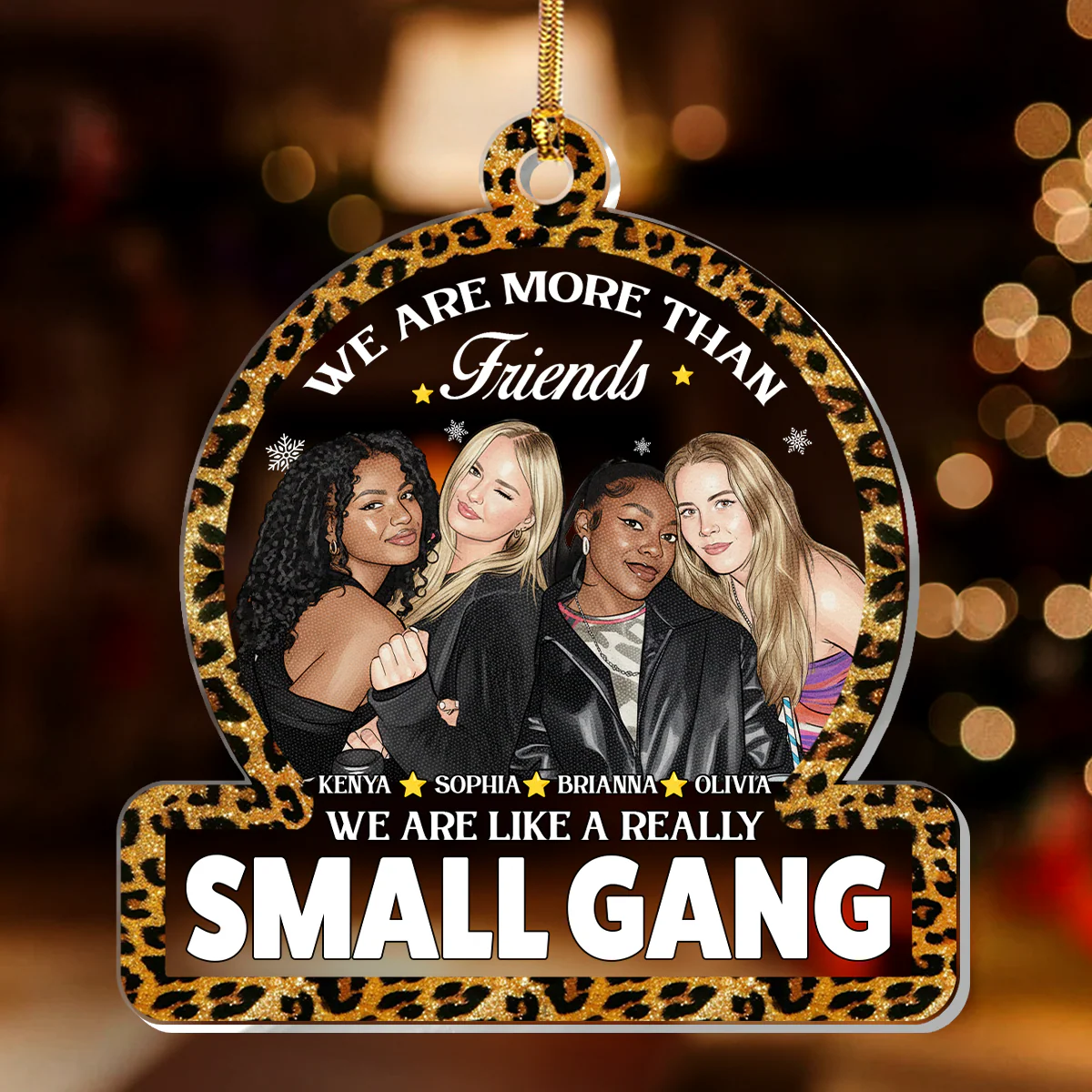 We Are More Than Friends  - Personalized 1-Layer Acrylic Ornament - Image 2