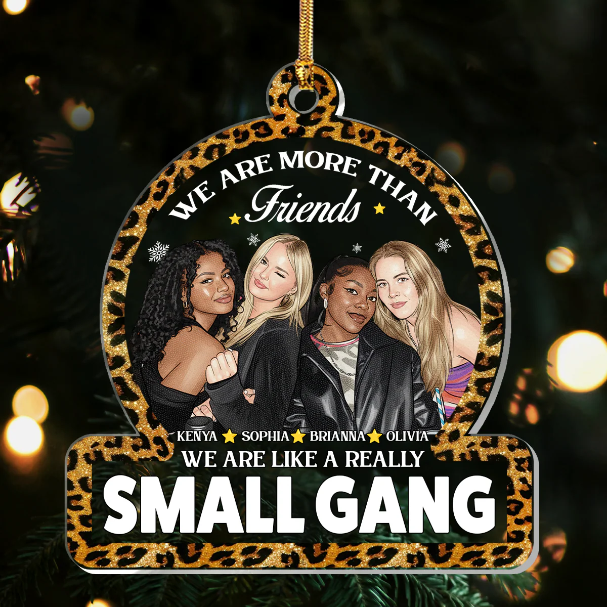 We Are More Than Friends  - Personalized 1-Layer Acrylic Ornament - Image 3