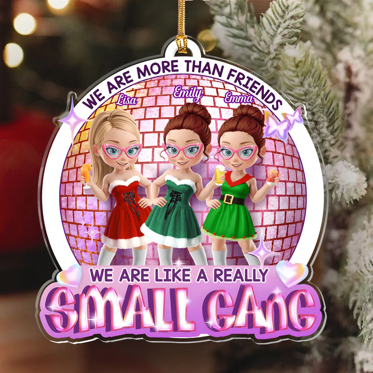 We Are More Than Friends - Personalized 1-Layer Acrylic Ornament - Image 6