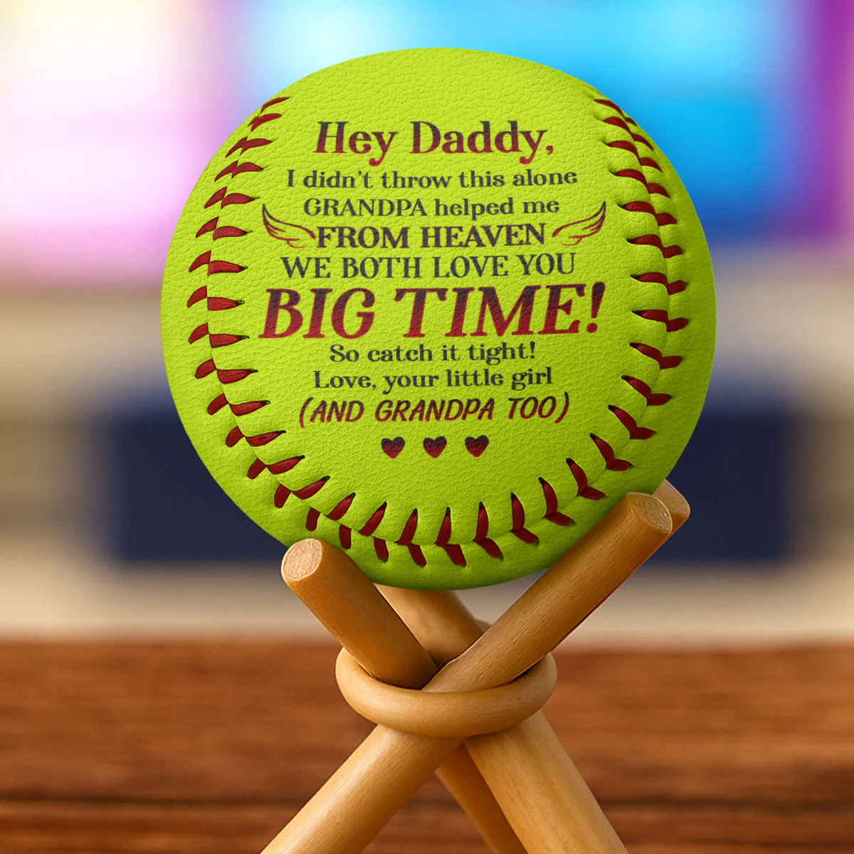 We Both Love You Big Time - Personalized Baseball & Softball - Image 5