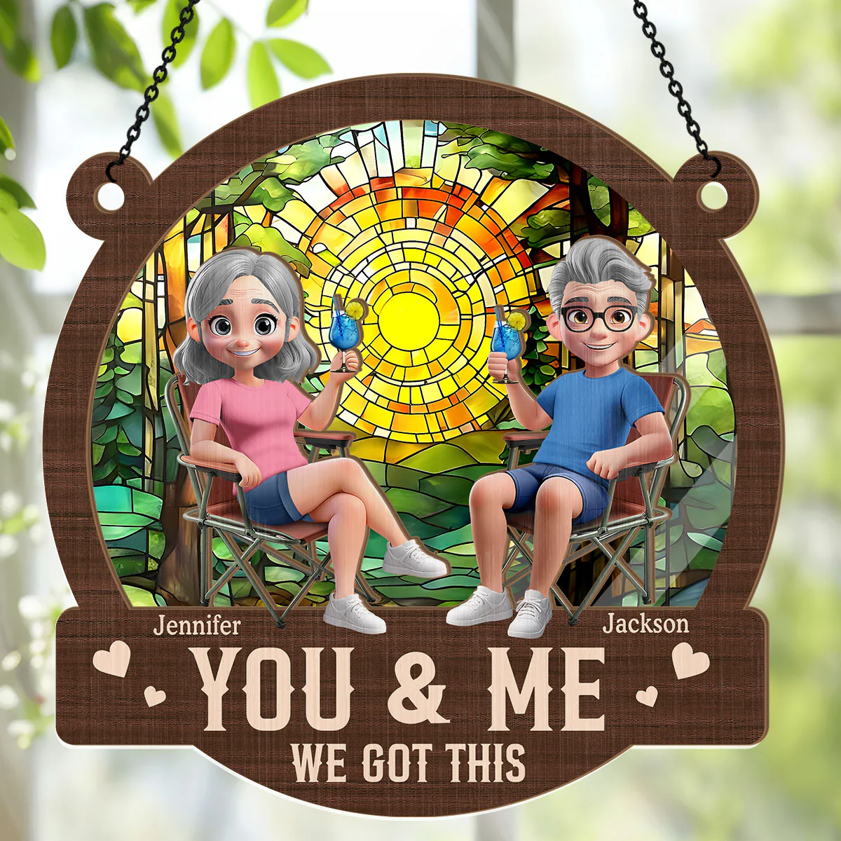 We Got This - Personalized Window Hanging Suncatcher - Image 4