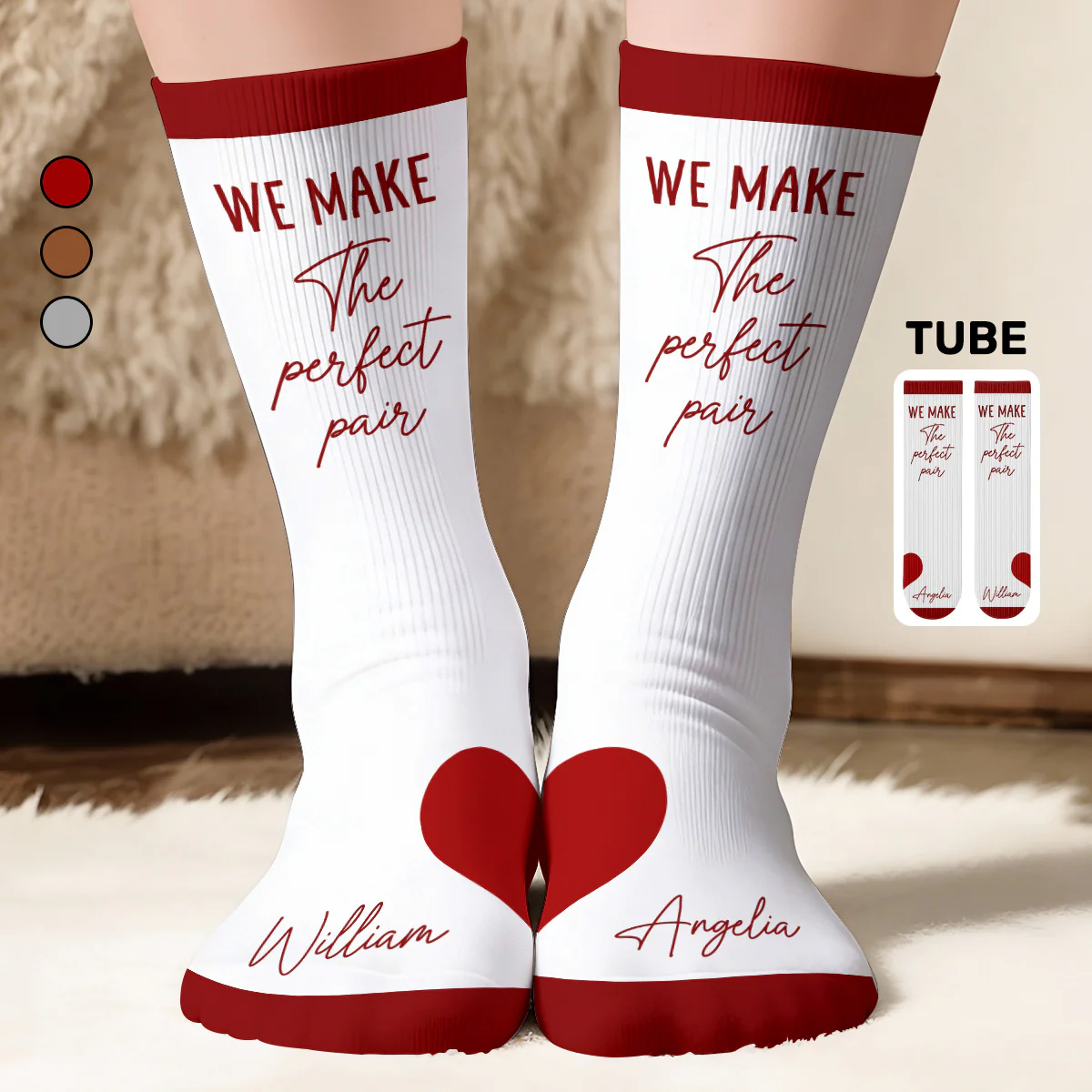 We Make The Perfect Pair - Personalized Custom Socks