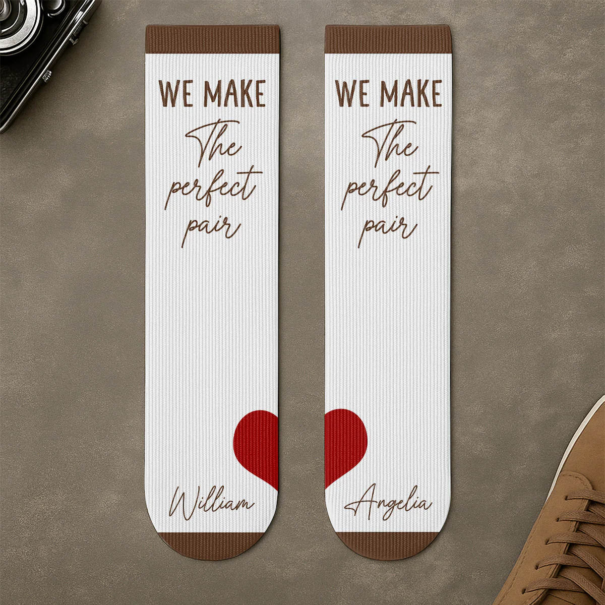 We Make The Perfect Pair - Personalized Custom Socks - Image 3