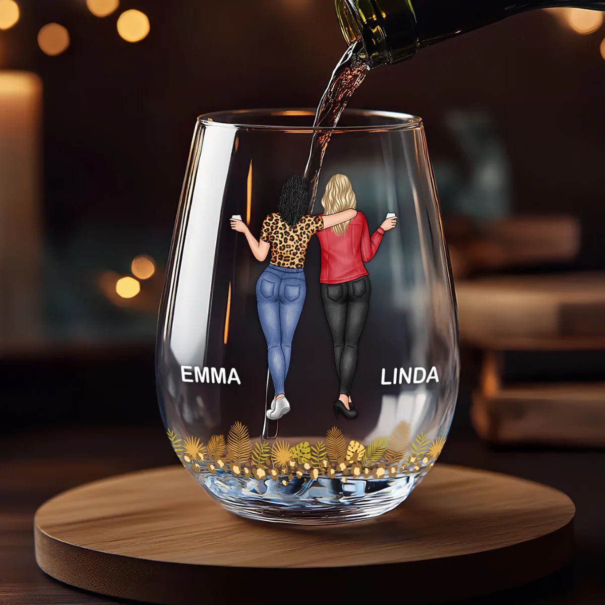 We're Sage & Hood - Personalized Stemless Wine Glass - Image 2