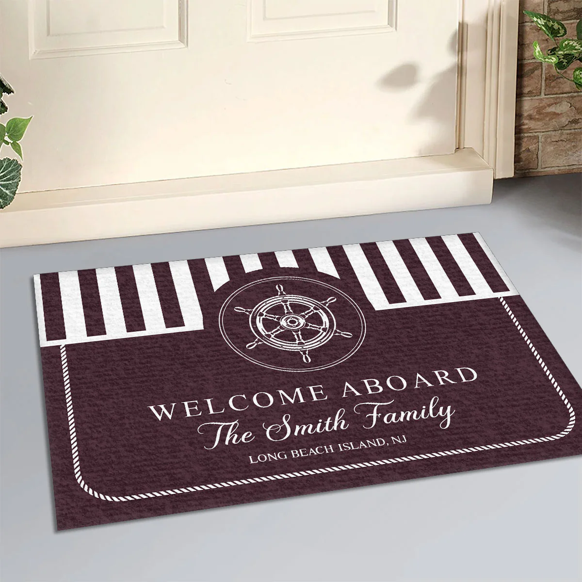 Welcome Aboard - Personalized Doormat - Image 4