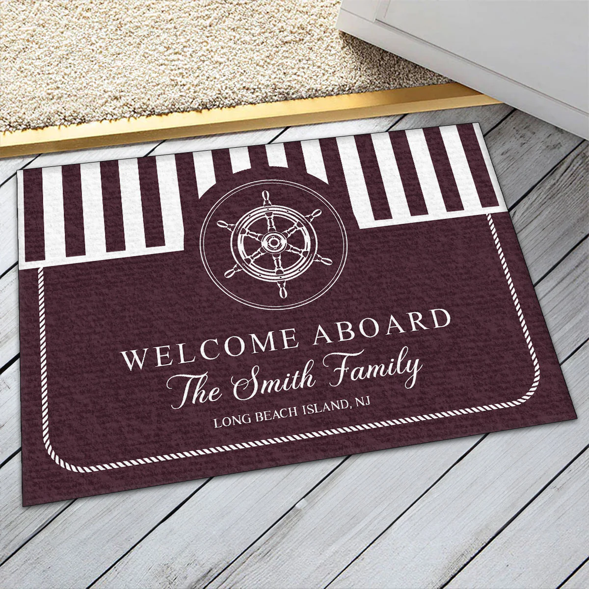 Welcome Aboard - Personalized Doormat - Image 7