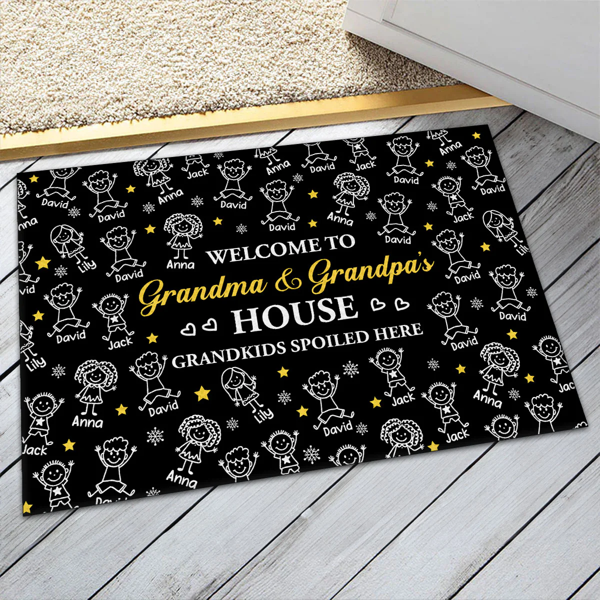 Welcome To Grandpa And Grandma's House - Personalized Doormat - Image 6