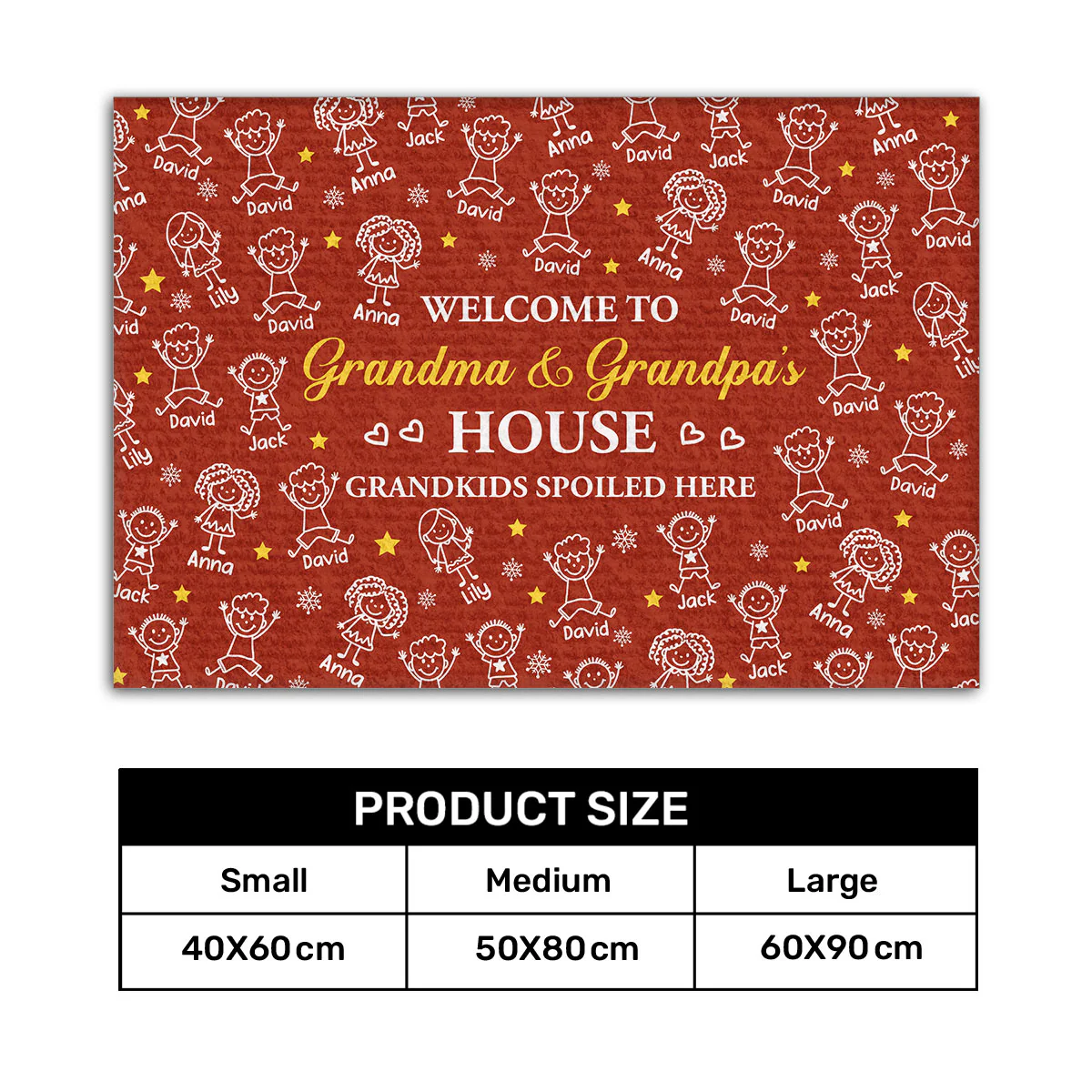 Welcome To Grandpa And Grandma's House - Personalized Doormat - Image 7