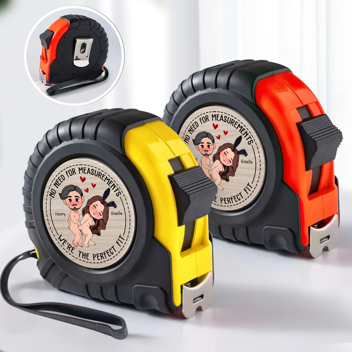 We're The Perfect Fit - Personalized Tape Measure - Image 3