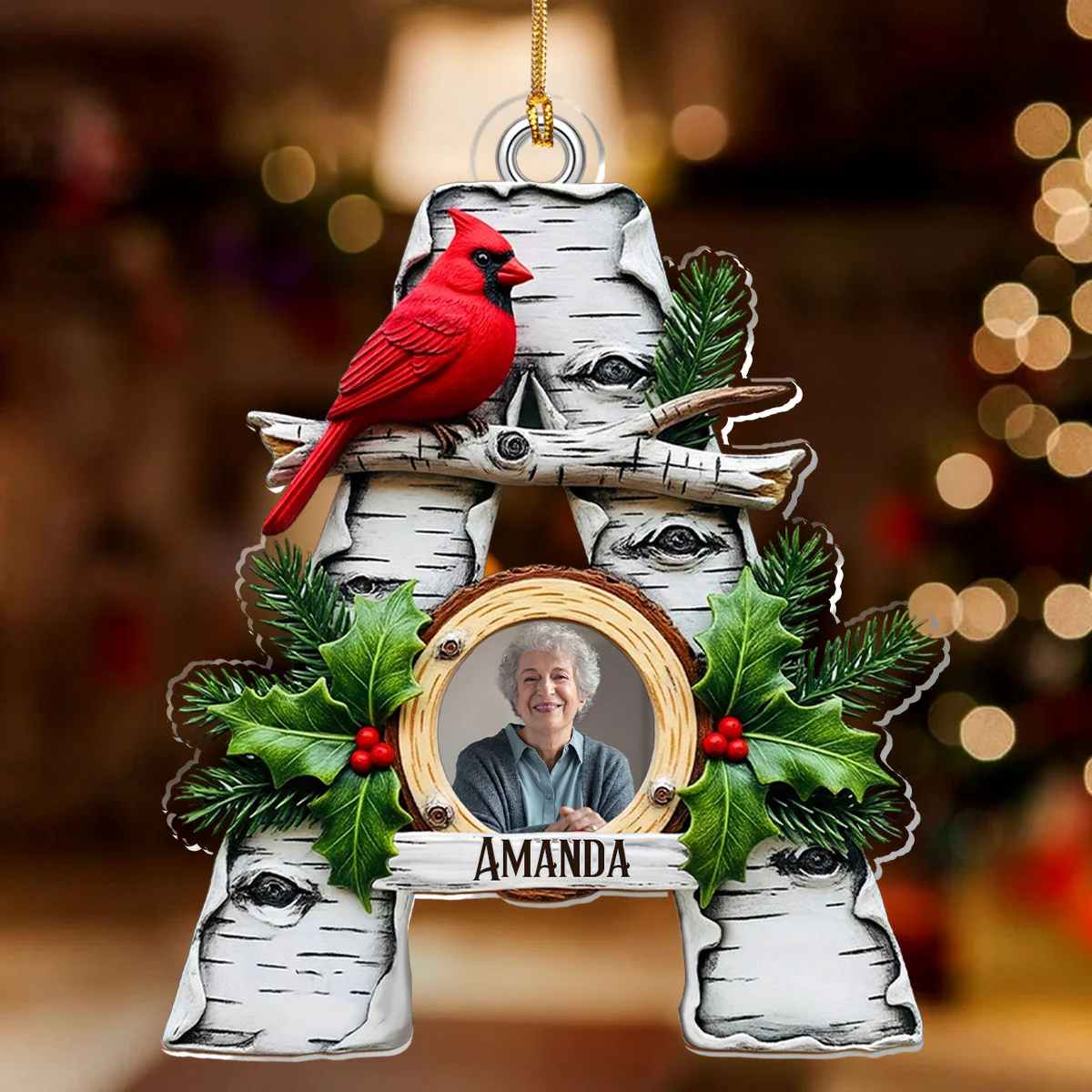 When Cardinals Appear, Angels Are Near - Personalized 1-Layer Acrylic Ornament - Image 2