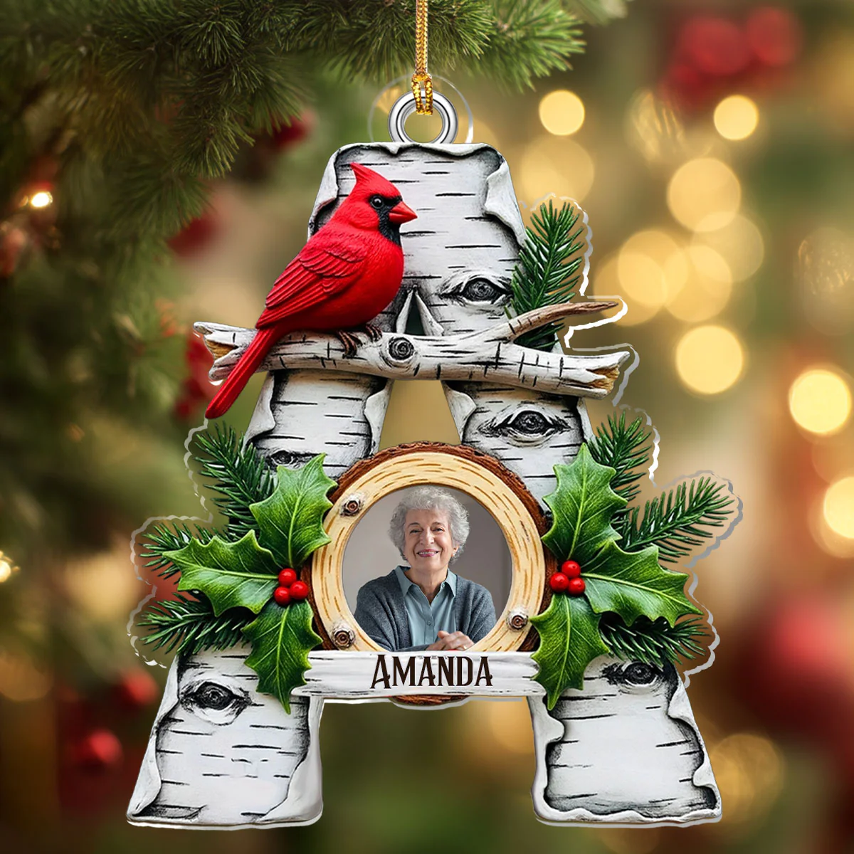 When Cardinals Appear, Angels Are Near - Personalized 1-Layer Acrylic Ornament - Image 4