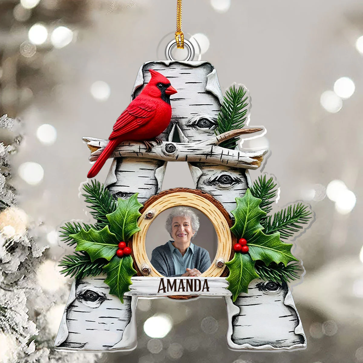 When Cardinals Appear, Angels Are Near - Personalized 1-Layer Acrylic Ornament - Image 5