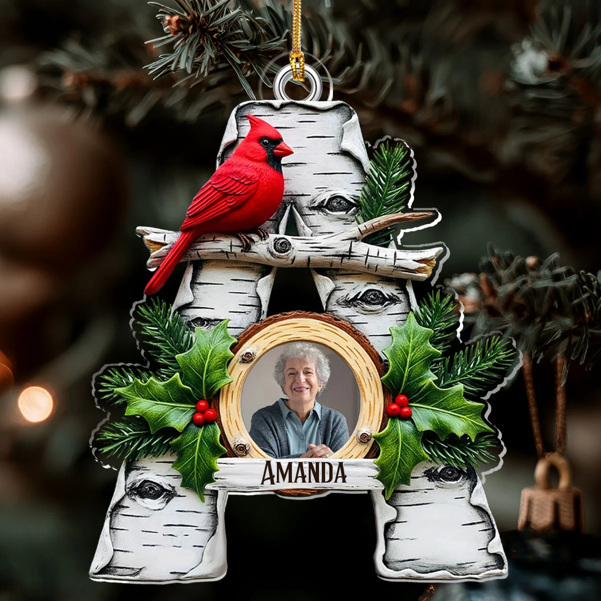 When Cardinals Appear, Angels Are Near - Personalized 1-Layer Acrylic Ornament - Image 6