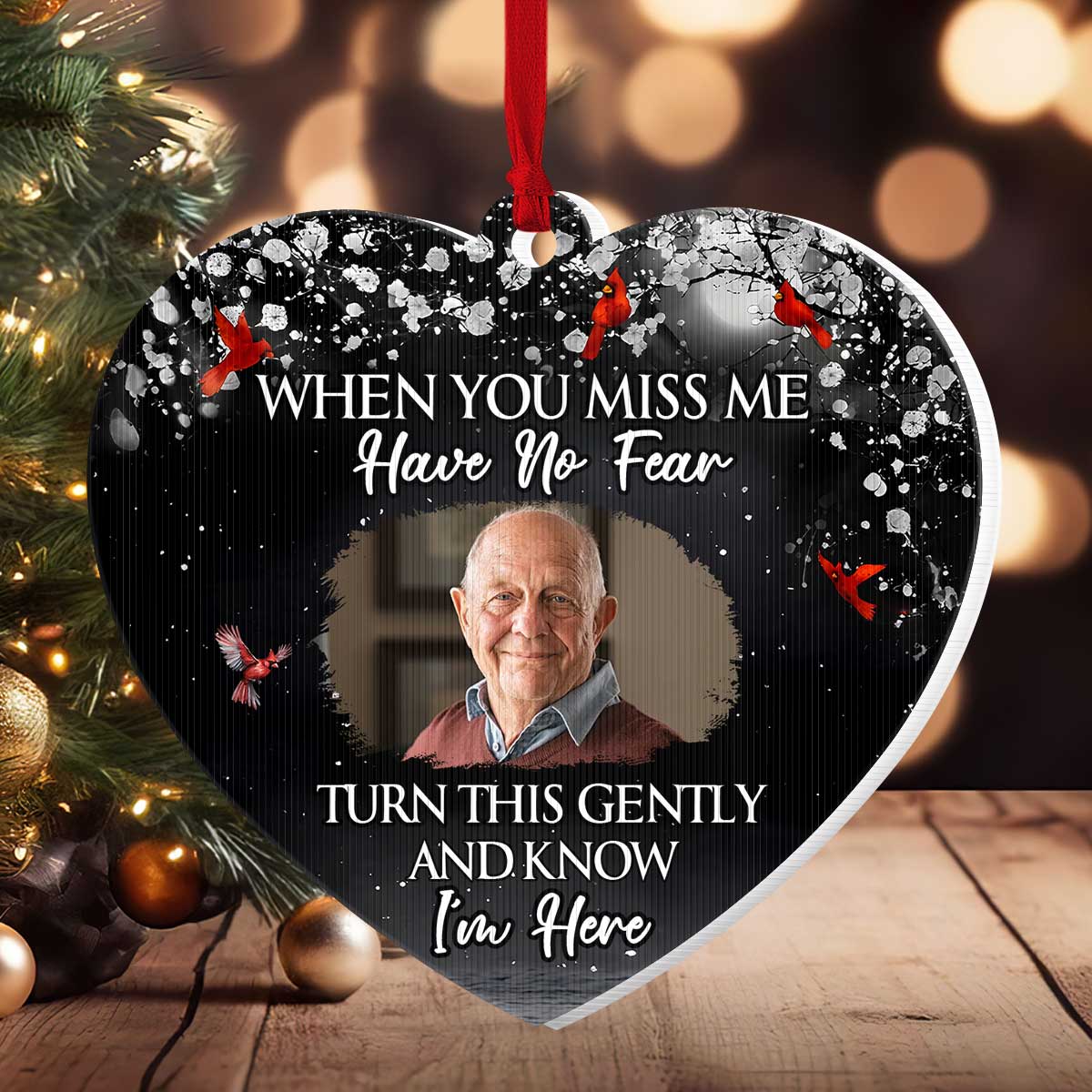 When You Miss Me - Personalized Magic Ornament - Image 2