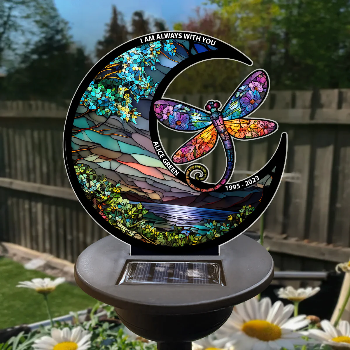 Where Flowers Meet The Sky - Personalized Solar Light - Image 3
