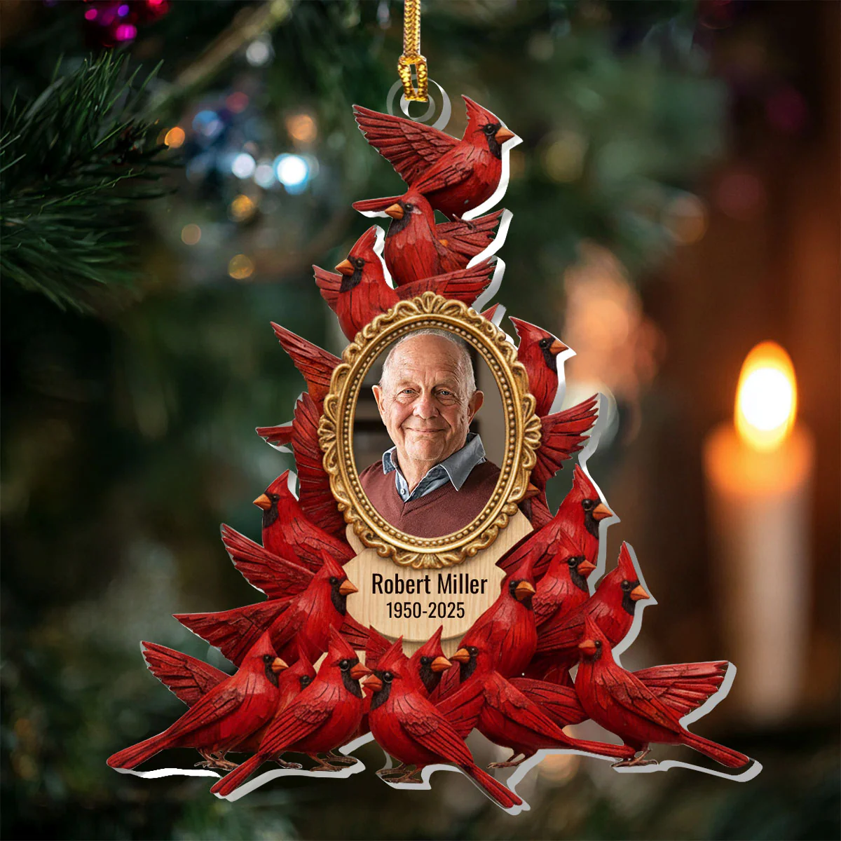 Whispers Of Heaven - Personalized 1-Layer Acrylic Ornament - Image 2