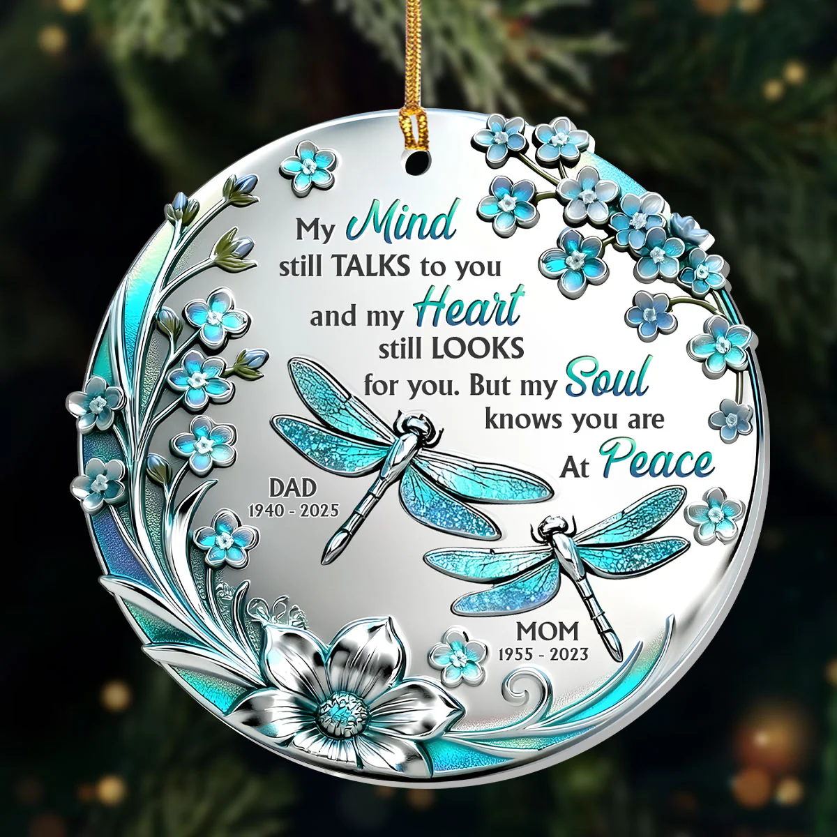 Whispers Of Peace - Personalized 1-Layer Acrylic Ornament - Image 3