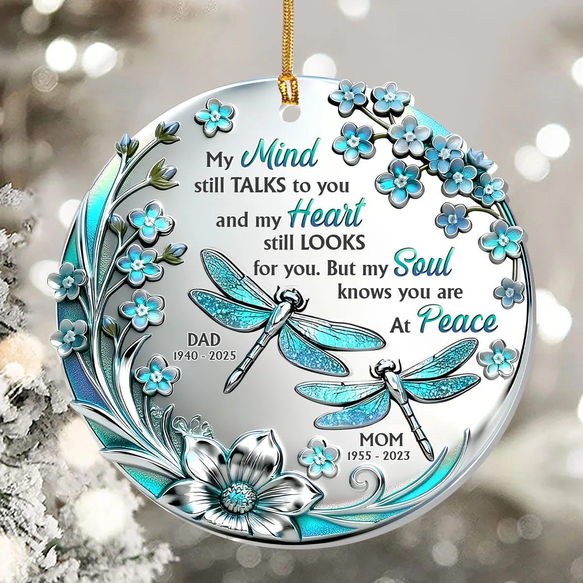 Whispers Of Peace - Personalized 1-Layer Acrylic Ornament - Image 5