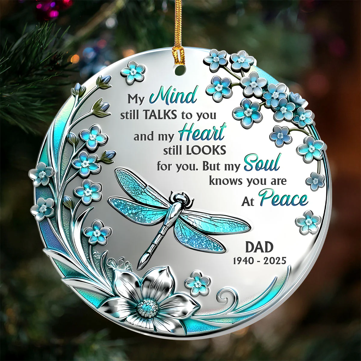 Whispers Of Peace - Personalized 1-Layer Acrylic Ornament - Image 6