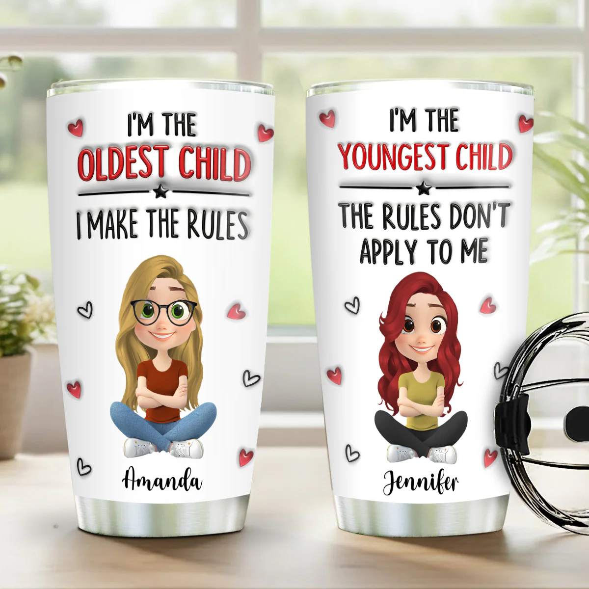 Who Makes The Rules 2 - Personalized Stainless Steel Tumbler - Image 2