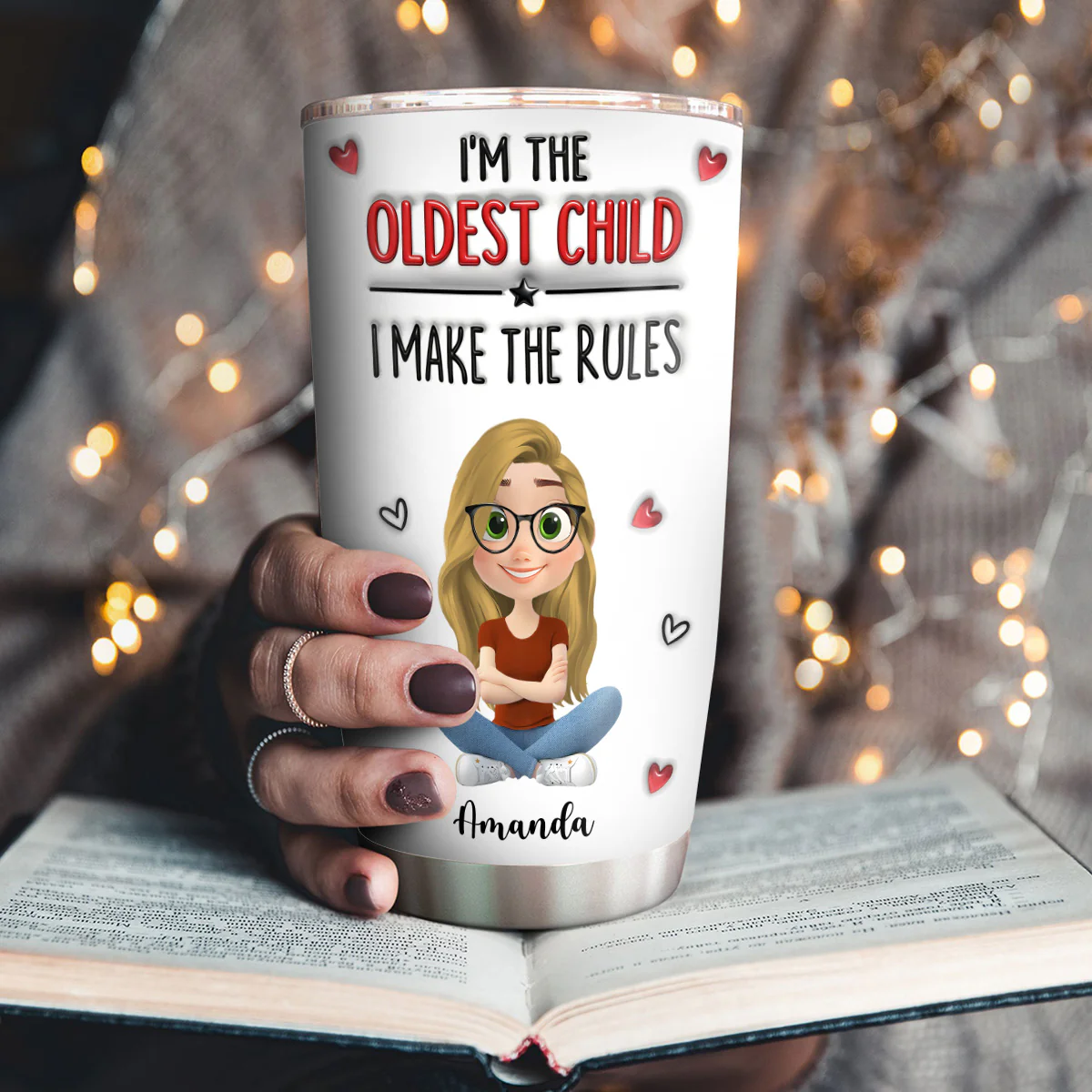 Who Makes The Rules 2 - Personalized Stainless Steel Tumbler - Image 5