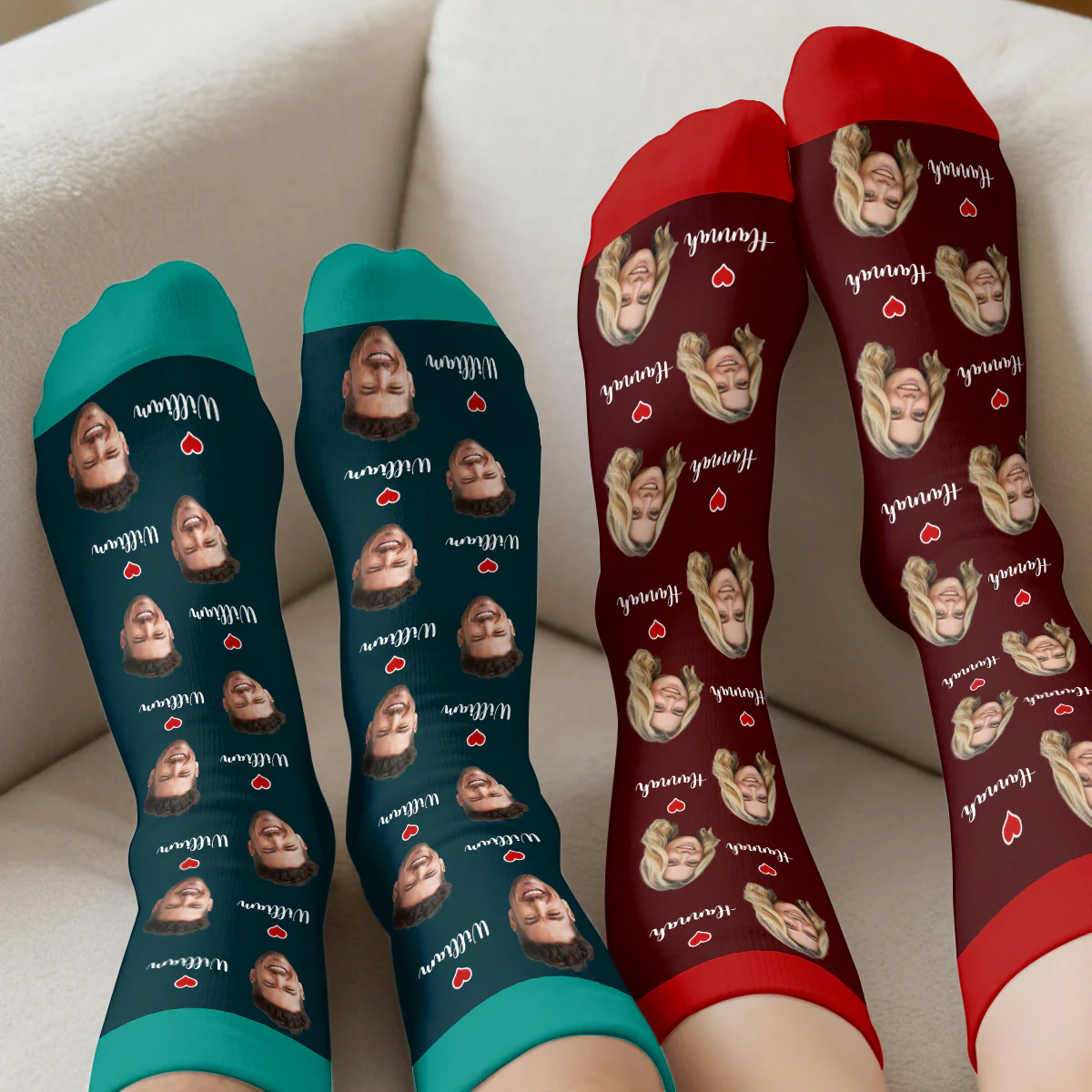Who Makes The Rules Custom Face - Personalized Custom Socks - Image 3