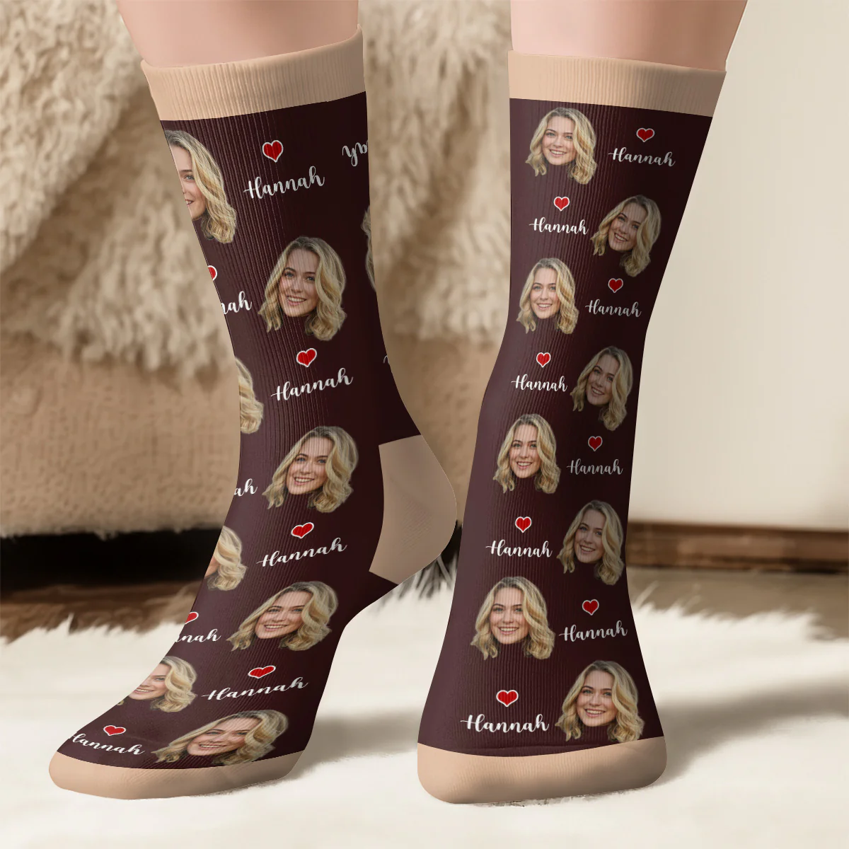 Who Makes The Rules Custom Face - Personalized Custom Socks - Image 6