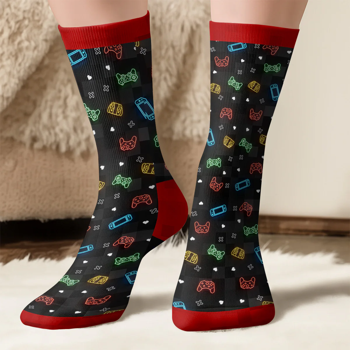 Who Makes The Rules Game Theme - Personalized Custom Socks - Image 3