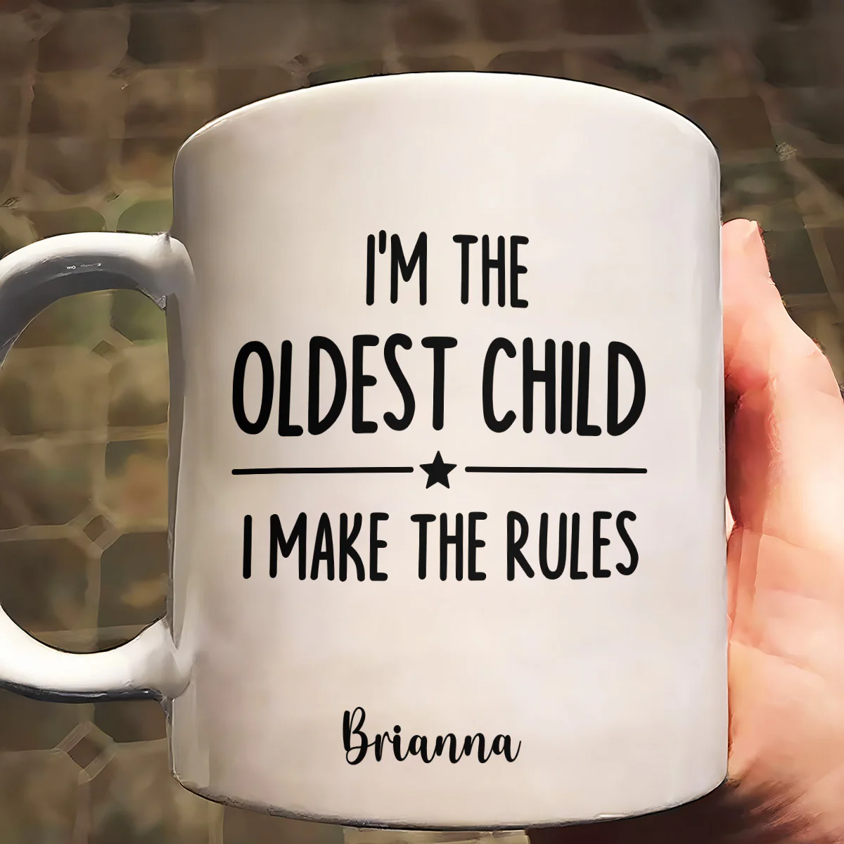 Who Makes The Rules - Personalized Ceramic Coffee Mug - Image 2
