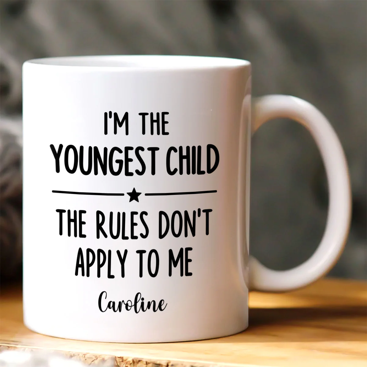 Who Makes The Rules - Personalized Ceramic Coffee Mug - Image 3