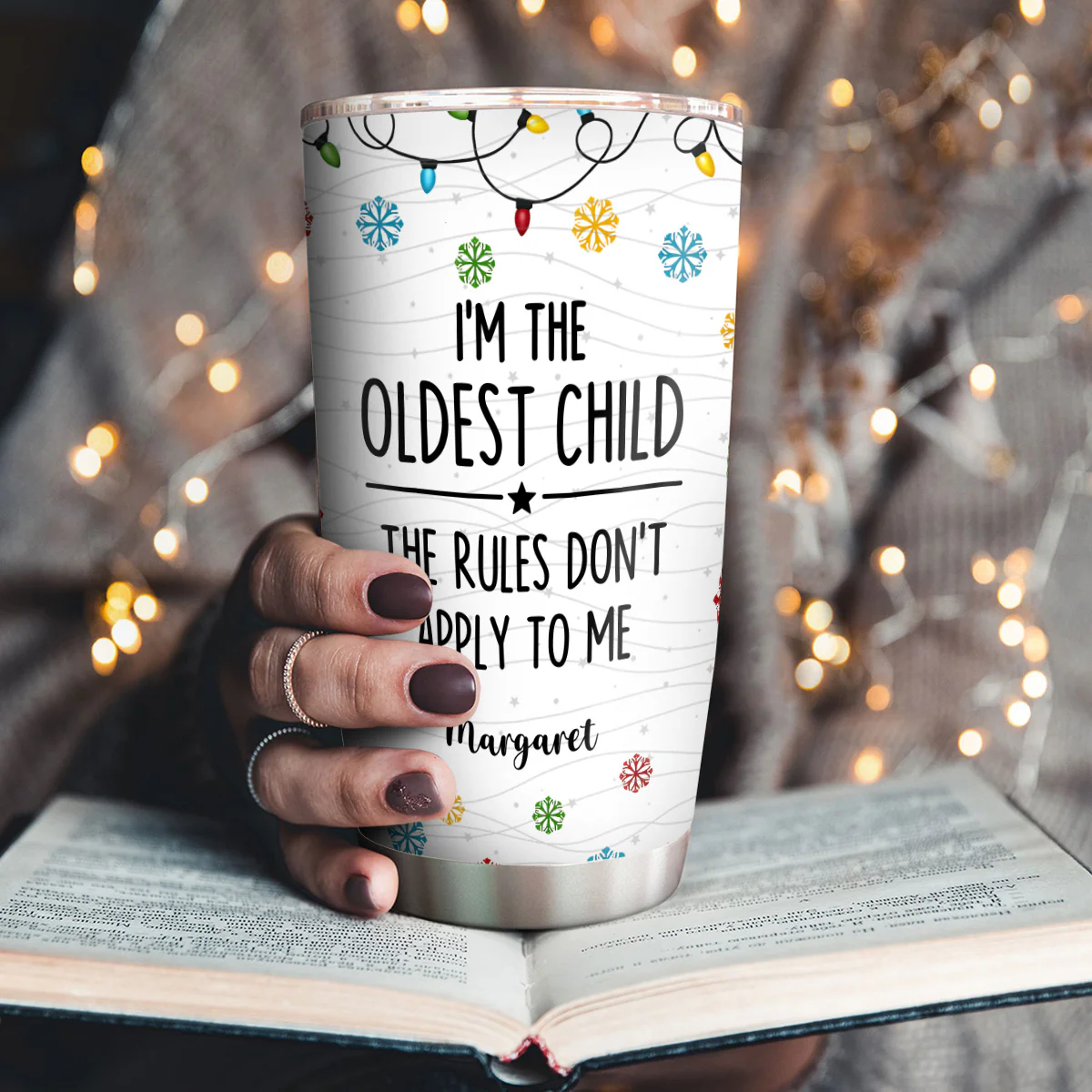Who Makes The Rules - Personalized Stainless Steel Tumbler - Image 5