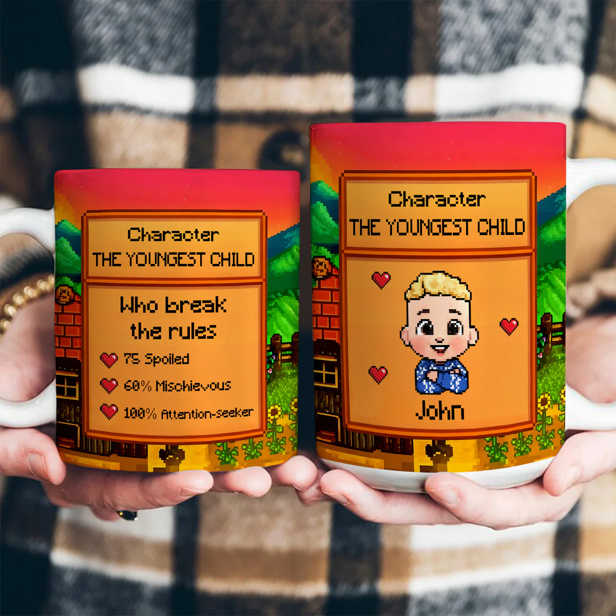 Who Makes The Rules Pixel Art - Personalized Ceramic Coffee Mug - Image 3