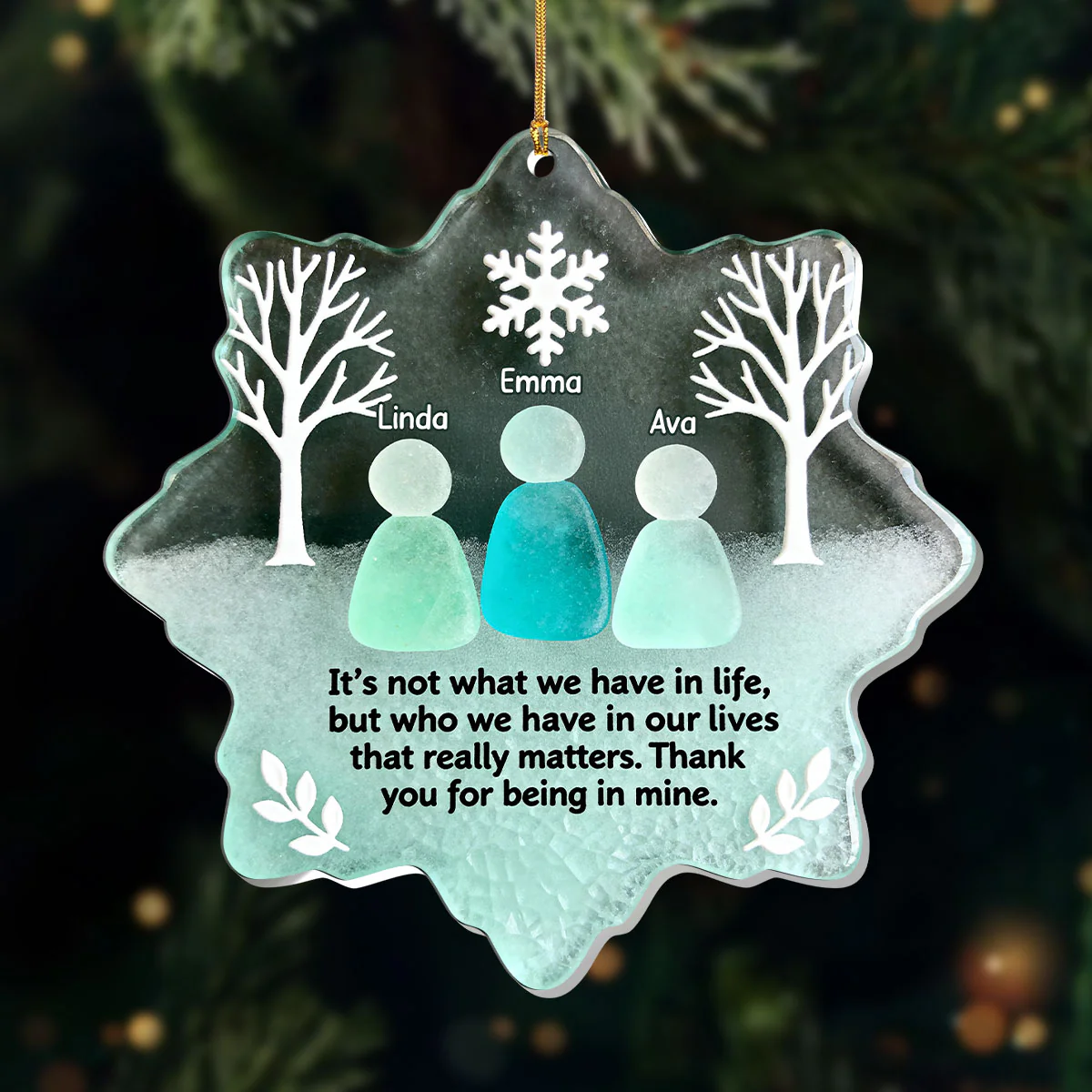 Who We Have In Life Really Matters - Personalized 1-Layer Acrylic Ornament