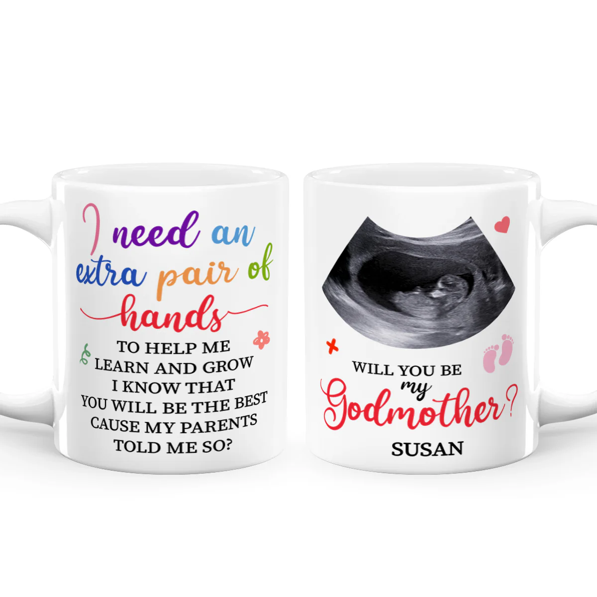 Will You Be My Godmother - Personalized Ceramic Coffee Mug