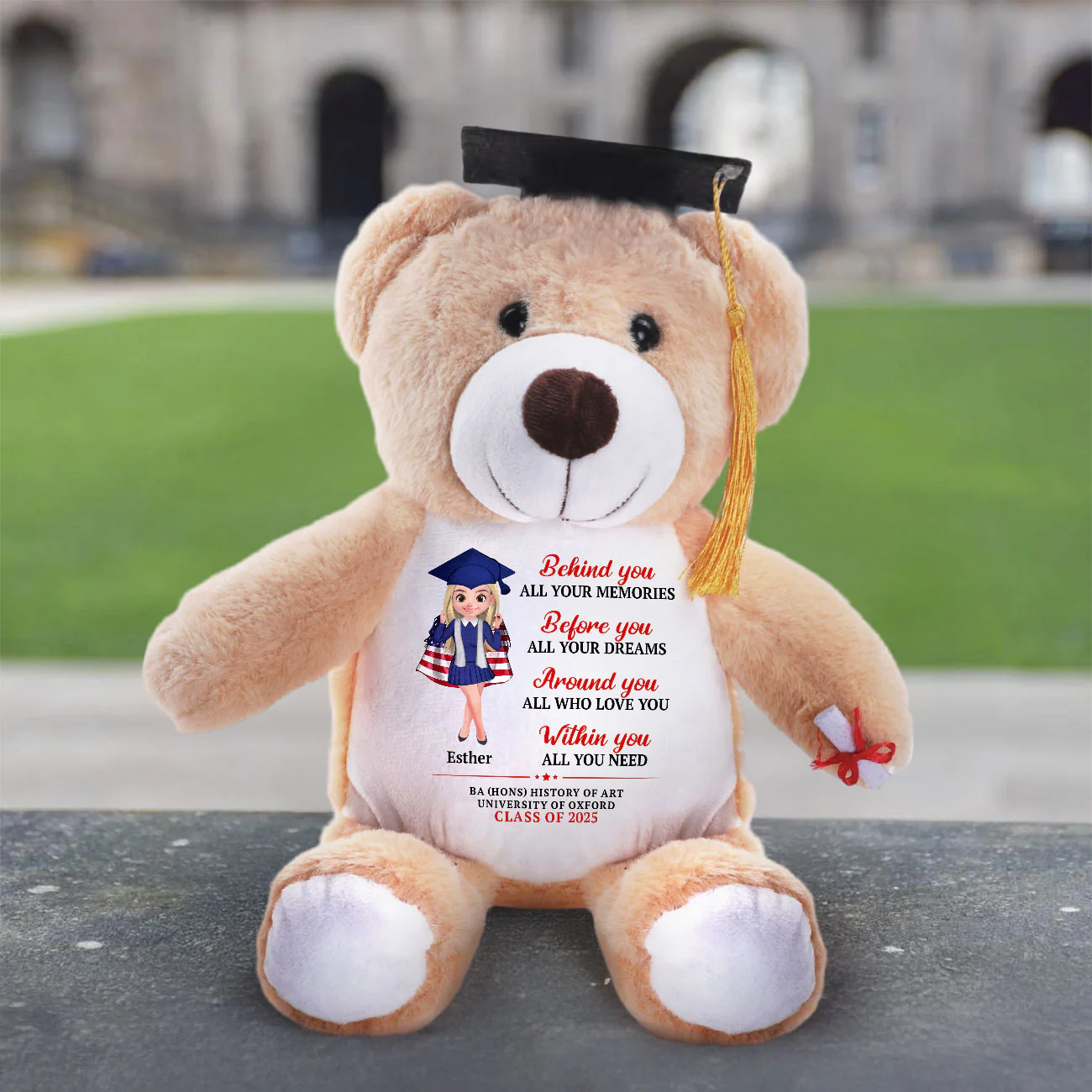 Within You All You Need - Personalized Graduation Teddy Bear - Image 3
