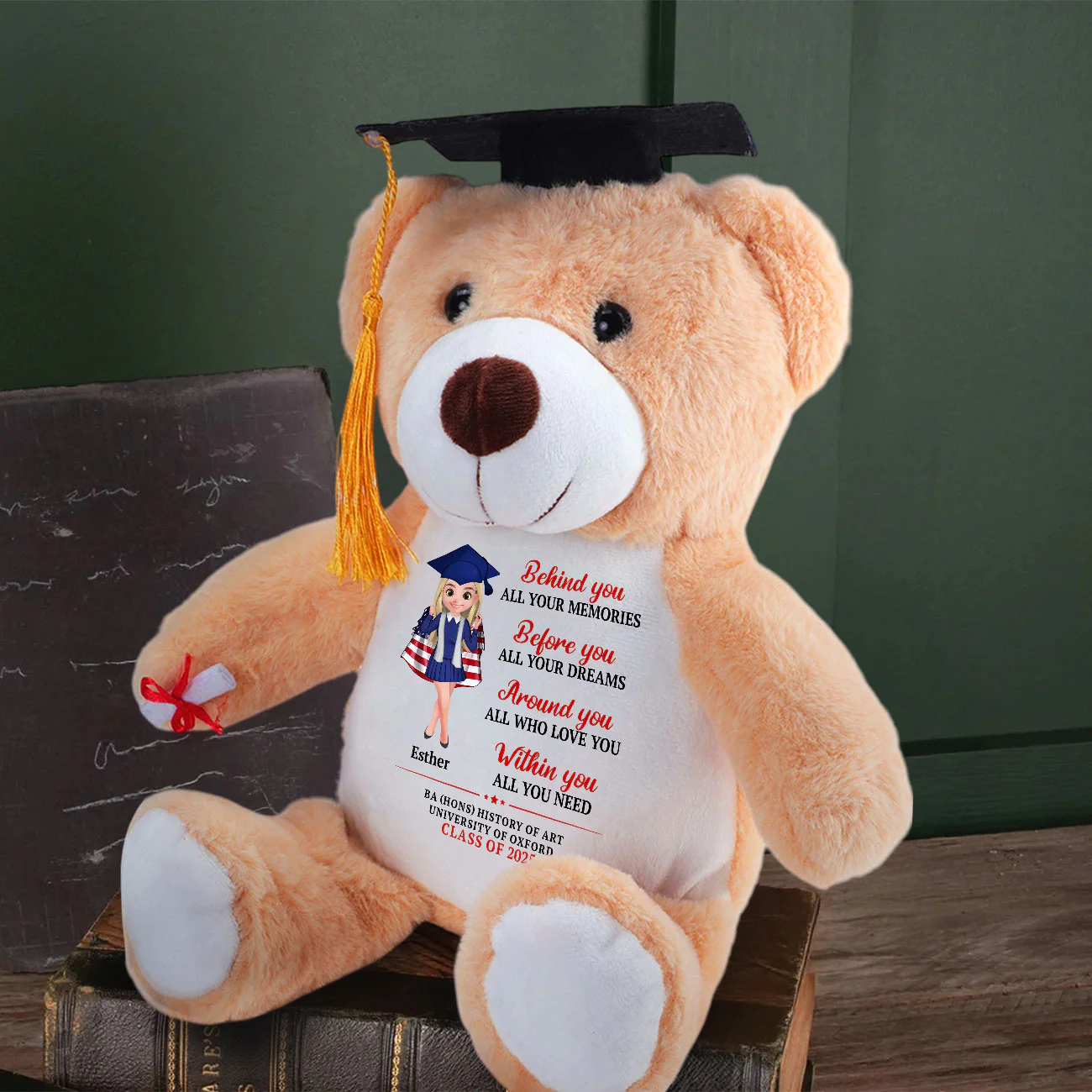 Within You All You Need - Personalized Graduation Teddy Bear - Image 4