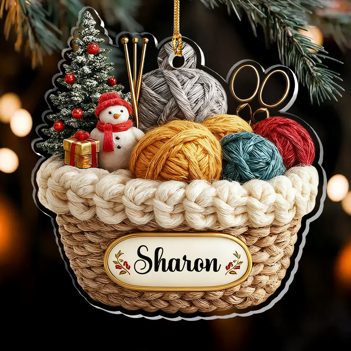 Wool Lovers - Personalized 1-Layer Acrylic Ornament