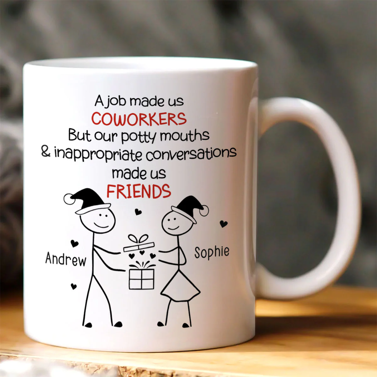 Work Squad Christmas Gift - Personalized Ceramic Coffee Mug