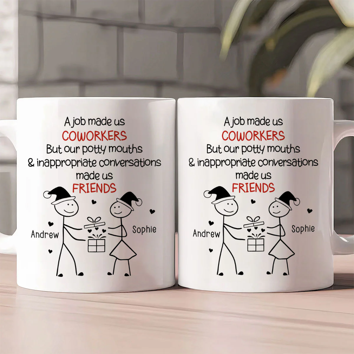 Work Squad Christmas Gift - Personalized Ceramic Coffee Mug - Image 2
