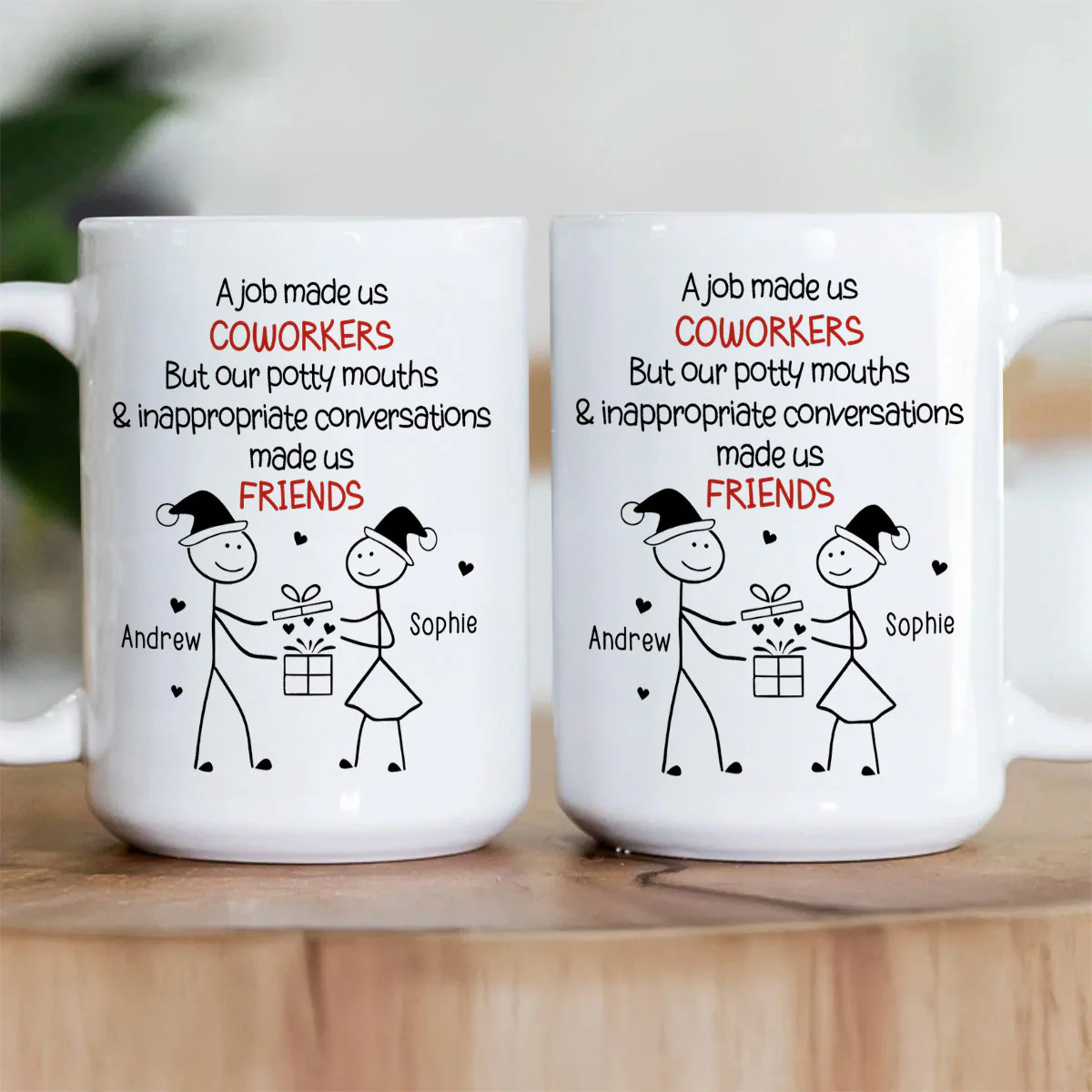Work Squad Christmas Gift - Personalized Ceramic Coffee Mug - Image 3