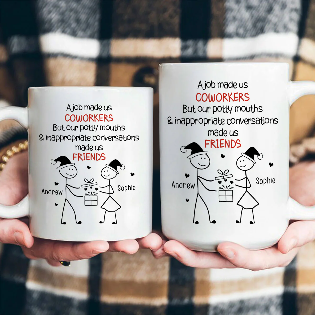 Work Squad Christmas Gift - Personalized Ceramic Coffee Mug - Image 4
