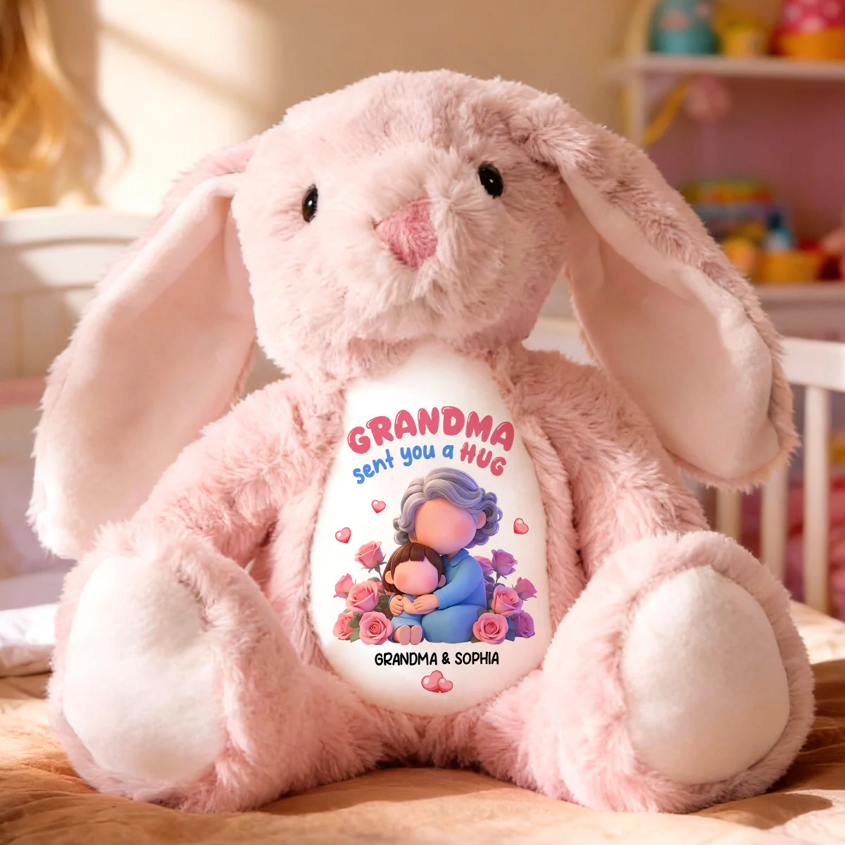 Wrapped In Love - Personalized Stuffed Bunny