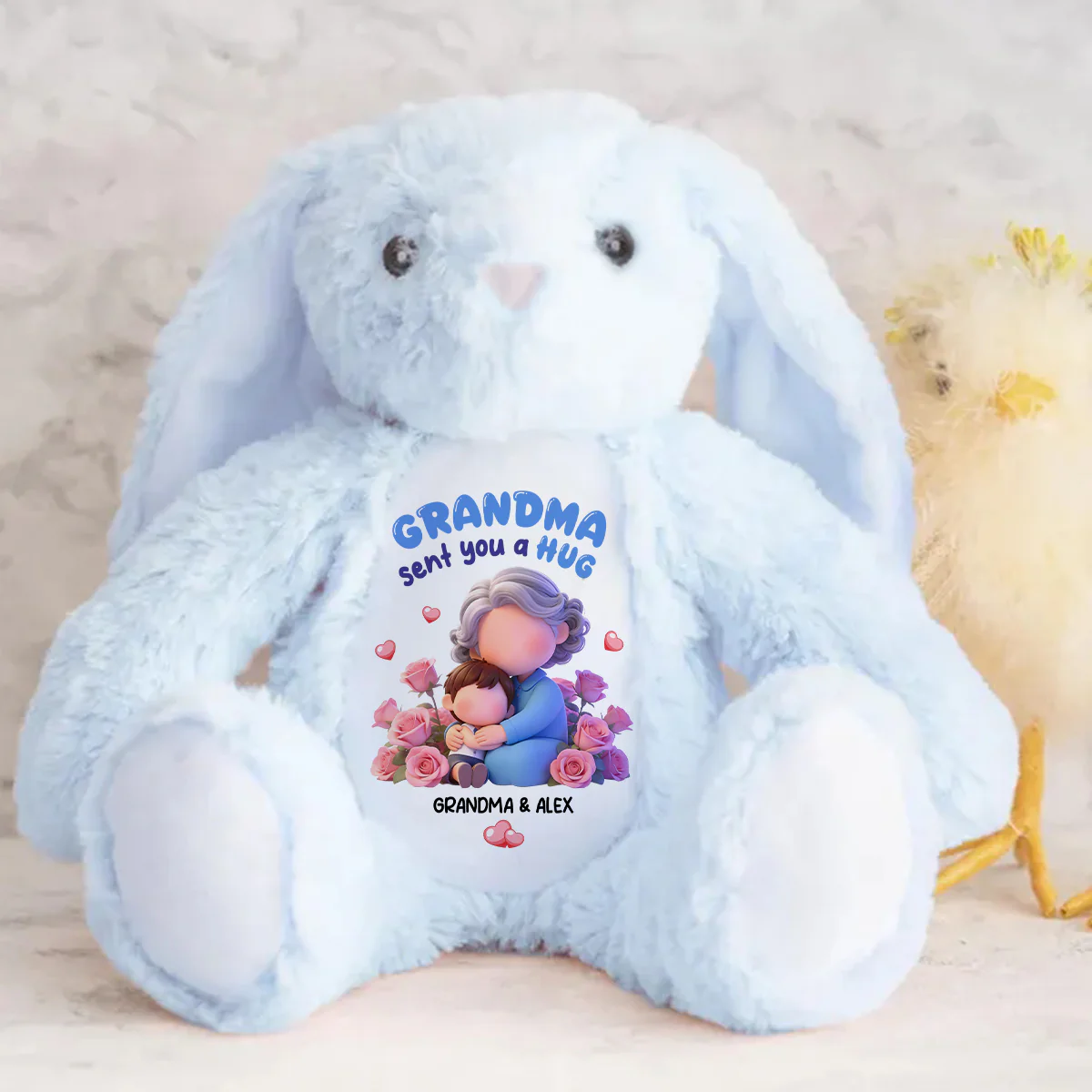 Wrapped In Love - Personalized Stuffed Bunny - Image 4