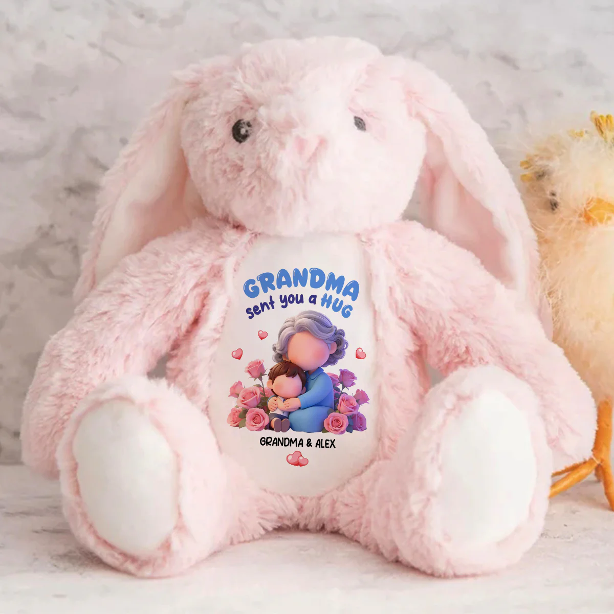 Wrapped In Love - Personalized Stuffed Bunny - Image 6