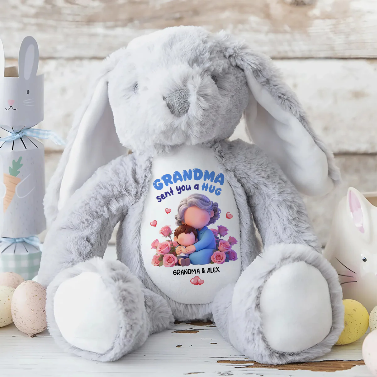 Wrapped In Love - Personalized Stuffed Bunny - Image 7