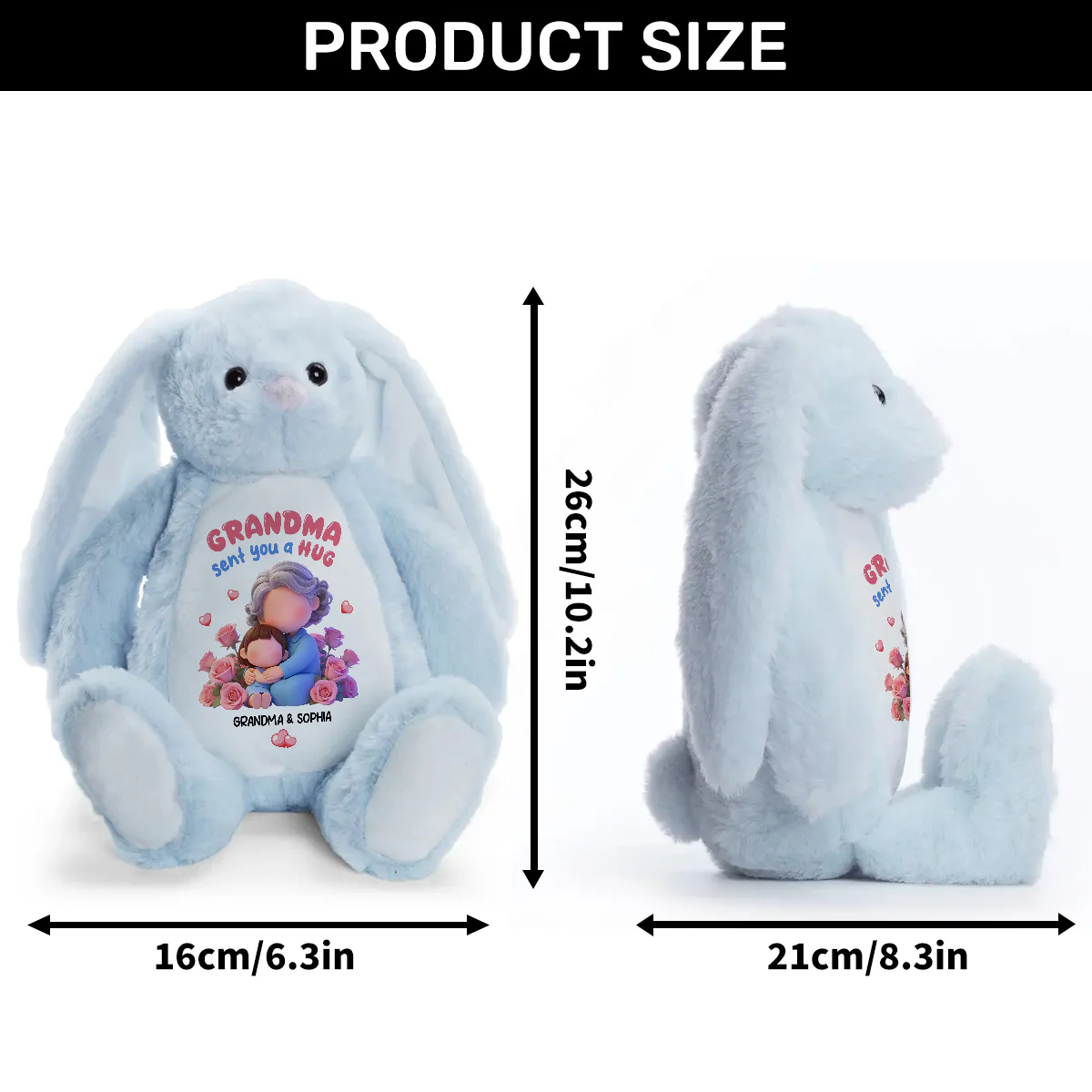 Wrapped In Love - Personalized Stuffed Bunny - Image 9