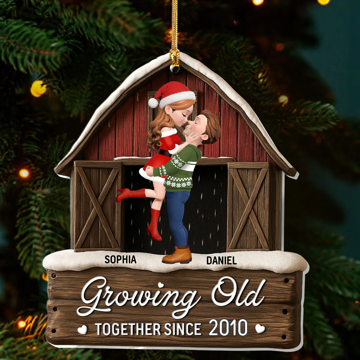 You And Me We Got This - Personalized 1-Layer Acrylic Ornament - Image 3