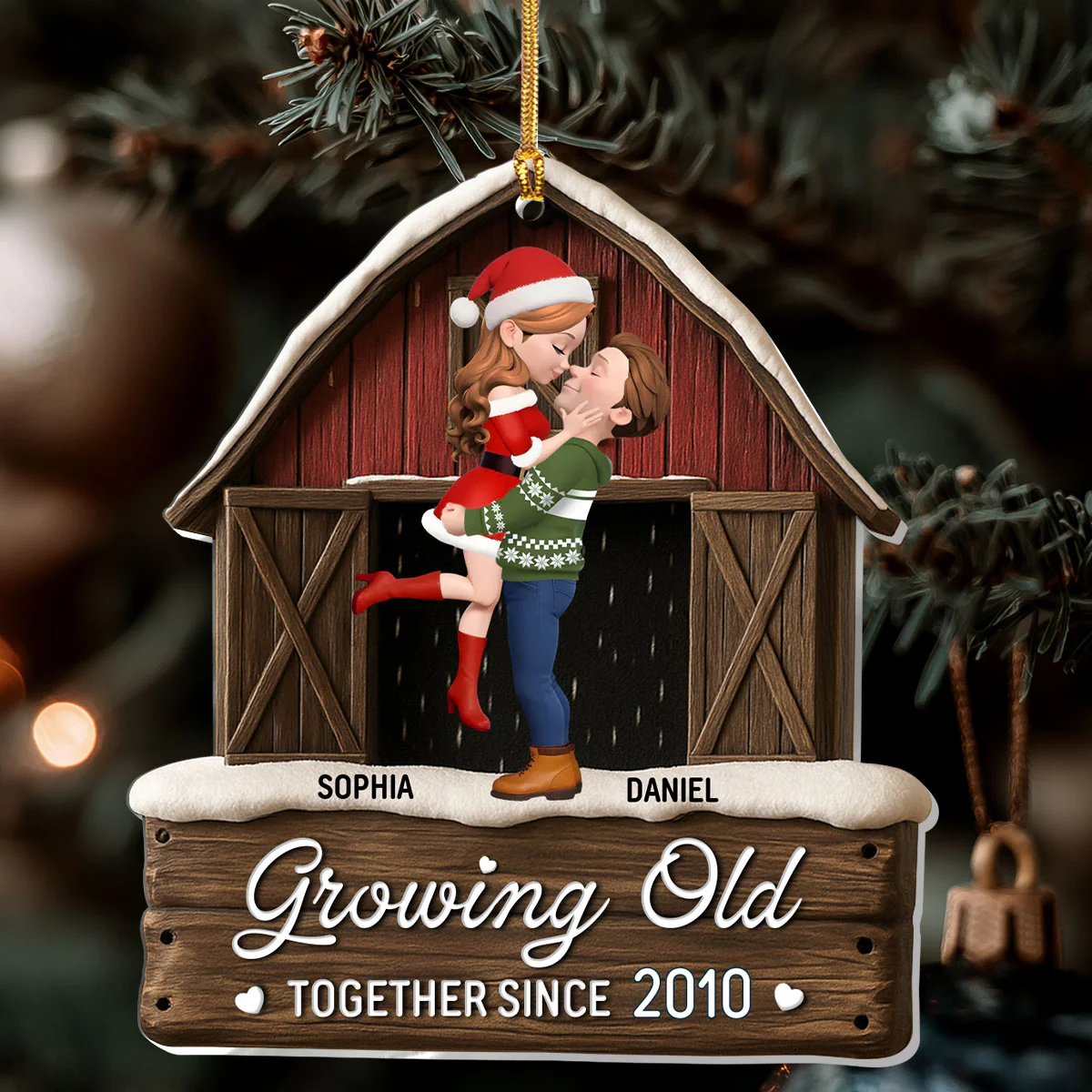 You And Me We Got This - Personalized 1-Layer Acrylic Ornament - Image 6