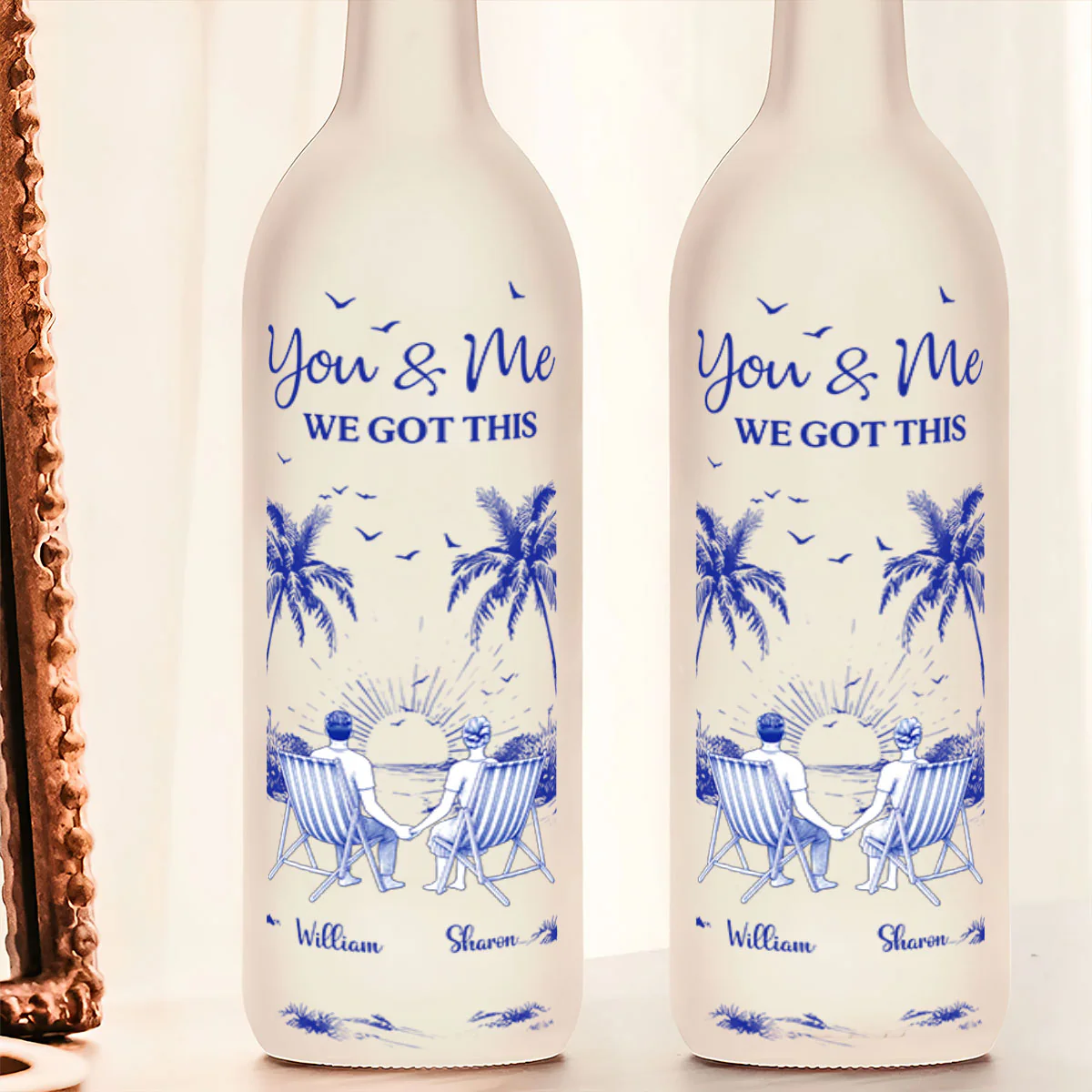 You And Me We Got This - Personalized Bottle Lamp - Image 5