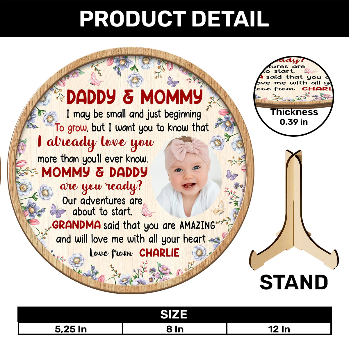 You Are Amazing - Personalized Wooden Plaque - Image 4